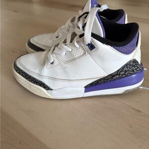 Jordan retro 3 white/purple sz 3y